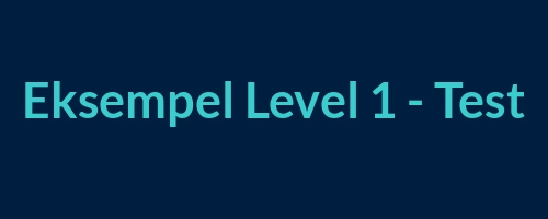 Header image for Eksempel_Level_1_-_Test