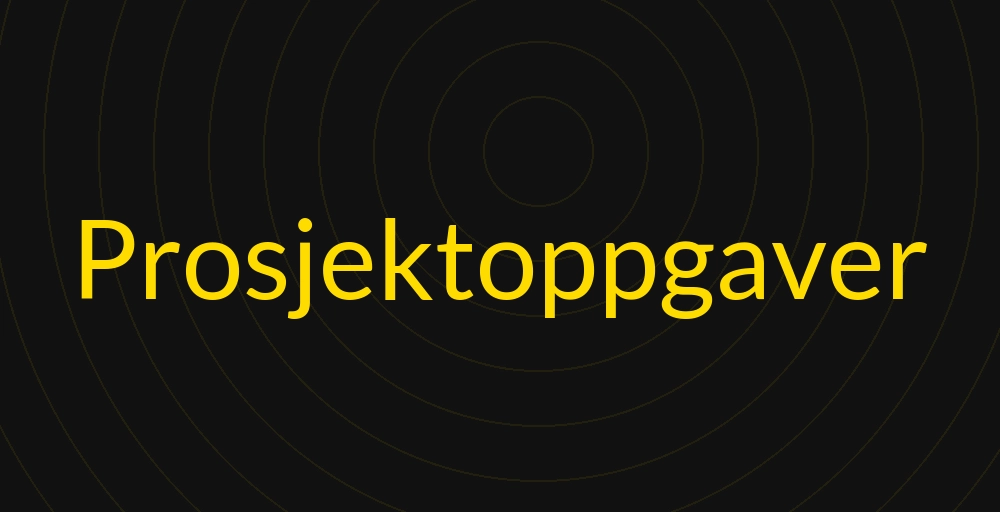 Header image for Prosjektoppgaver