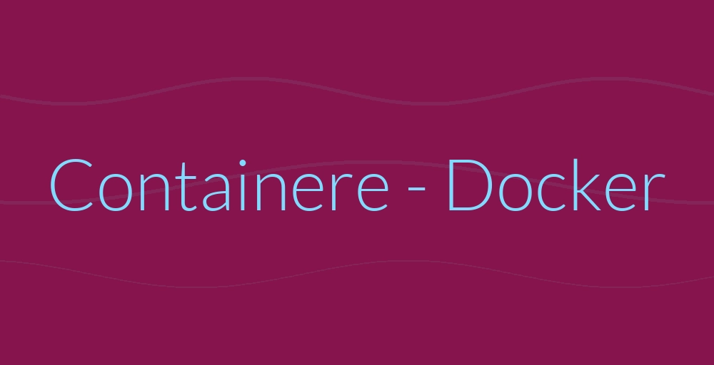 Header image for Containere - Docker