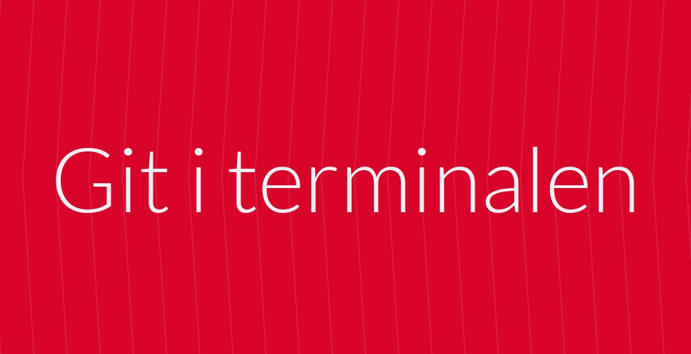 Header image for Git i terminalen