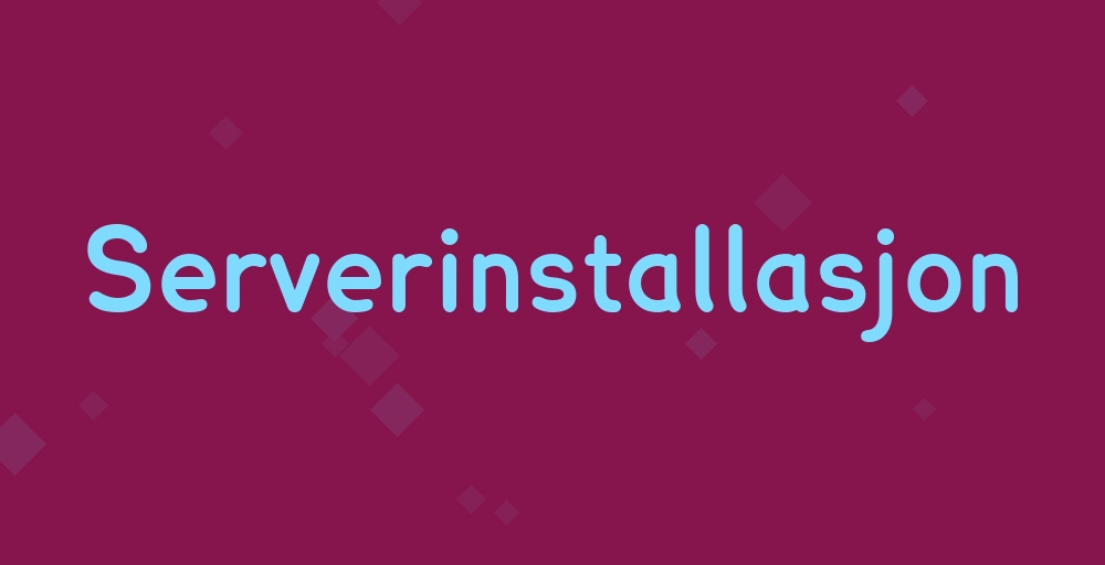 Header image for Serverinstallasjon