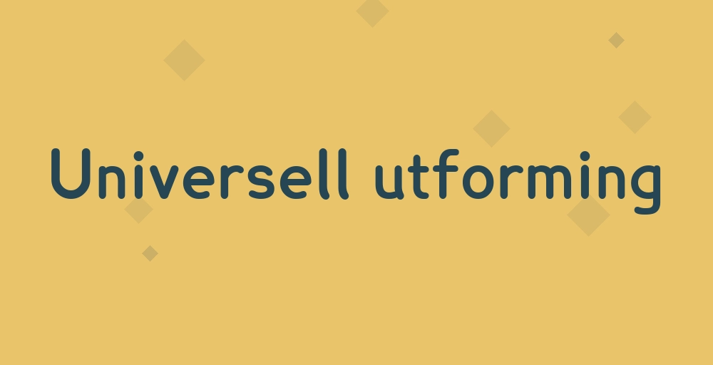 Header image for Universell utforming